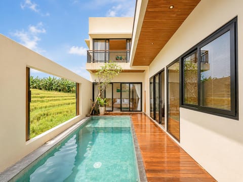 Property building, Swimming pool, Swimming pool, Sunset