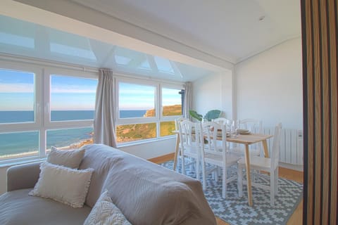 Natural landscape, View (from property/room), Seating area, Dining area, Sea view