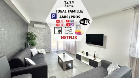 Le Citybreak BeauT4 Moderne Terrasse-Centre-Ville Parking gratuit Apartment in Auvergne-Rhône-Alpes