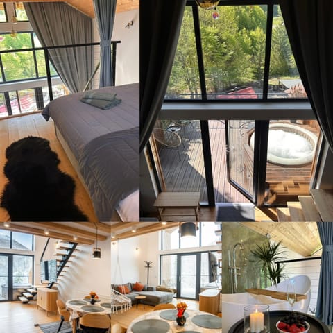 Bed, View (from property/room), Balcony/Terrace, Living room, Photo of the whole room, Seating area, Dining area, Bedroom