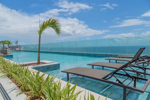 Natural landscape, Swimming pool, sunbed