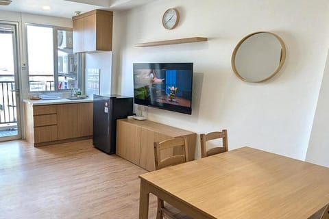 Kitchen or kitchenette, Living room, Dining area