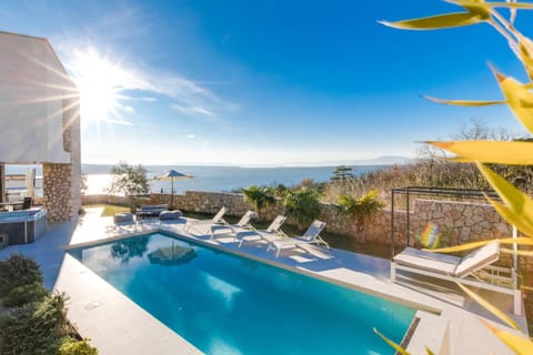 Natural landscape, Pool view, Sea view, Swimming pool