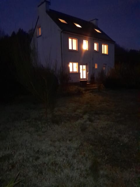 Property building, Night, Garden