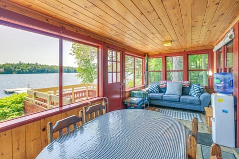 Dock, Beach, Views Rustic Green Lake Cottage House in Dedham