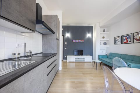 Living room, Seating area, Breakfast, kitchen, air conditioner