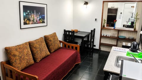 Kitchen or kitchenette, Living room, Dining area