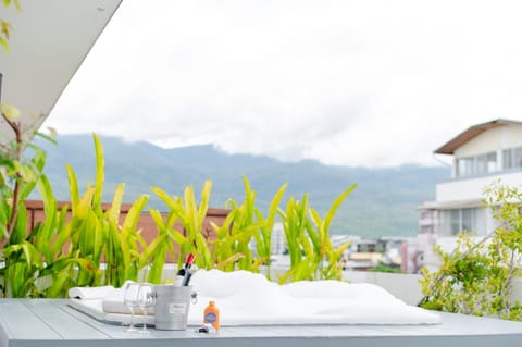 Property building, View (from property/room), Balcony/Terrace, Mountain view