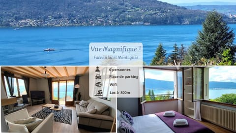 Le Panorama du Lac - Vue Splendide ! - à 3mn du Lac Apartment in Menthon-Saint-Bernard