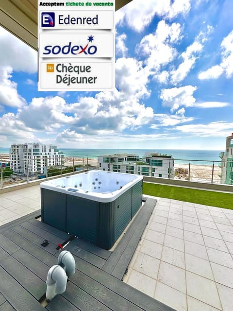 Natural landscape, Hot Tub, Balcony/Terrace, Text overlay, Sea view