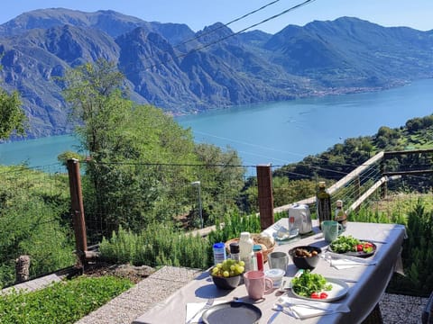 Natural landscape, Dining area, Lake view, Mountain view