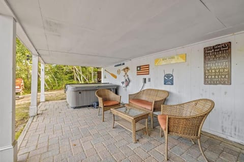 Lake Home with Private Beach and Hot Tub House in Freedom