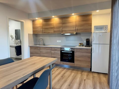 Kitchen or kitchenette, Dining area, oven, stove