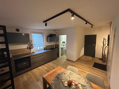 Kitchen or kitchenette, Dining area, oven, stove