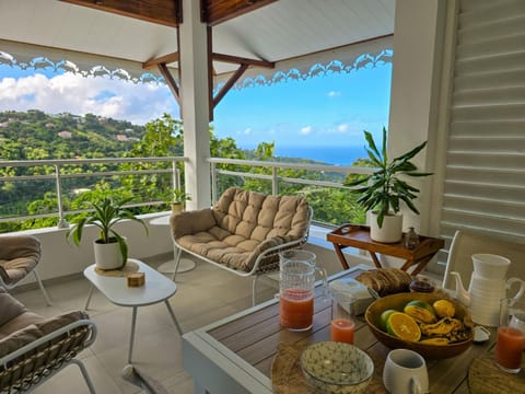 Patio, Natural landscape, View (from property/room), Balcony/Terrace, Sea view