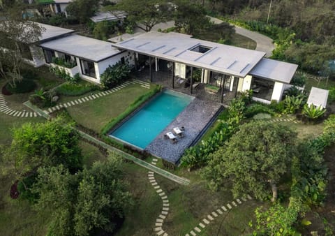 Property building, Natural landscape, Garden view, Pool view, Swimming pool