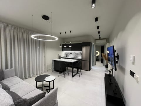 TV and multimedia, Kitchen or kitchenette, Living room, Photo of the whole room, Seating area