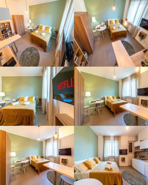 Bed, Living room, kitchen