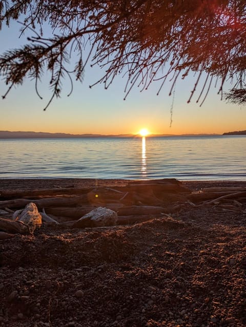 Cozy Beachfront Cabin at Woodside Farm Cabin in Vancouver Island