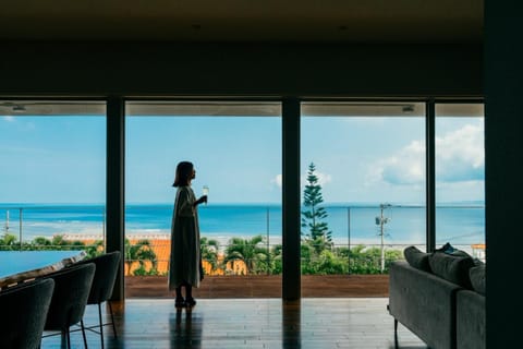 Natural landscape, View (from property/room), Dining area, Sea view, group of guests