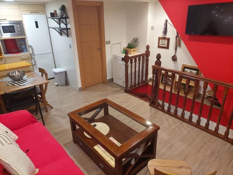 Living room, kitchen