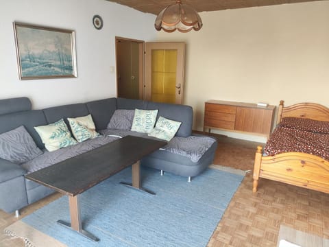 Bed, Living room, Photo of the whole room, Seating area, Bedroom