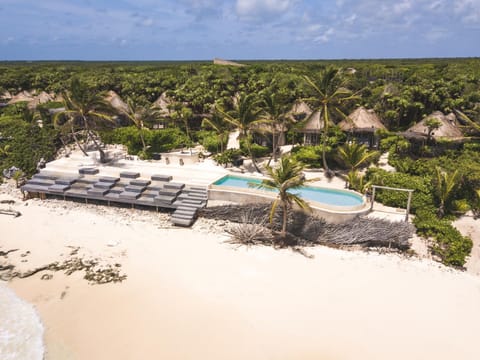 Restaurant/places to eat, Day, Natural landscape, Bird's eye view, Beach, Pool view, Sea view, Swimming pool, sunbed