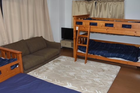 Bed, Living room, bunk bed