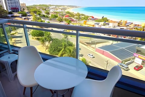 View (from property/room), Balcony/Terrace, Beach, City view, Sea view