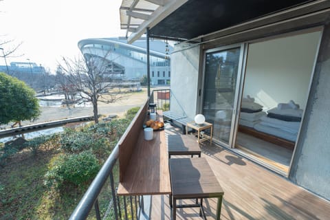 View (from property/room), Balcony/Terrace, Garden view