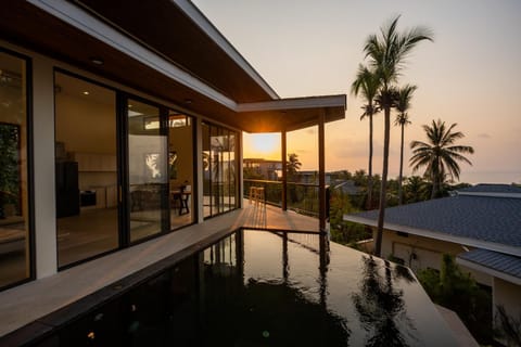 Swimming pool, Swimming pool, Sunset