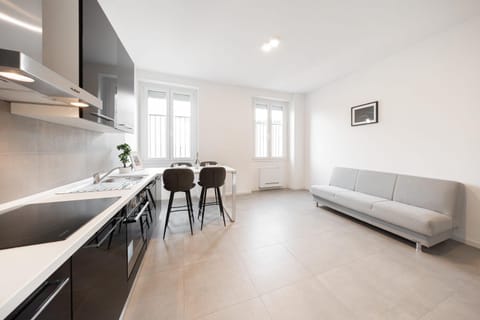 Kitchen or kitchenette, Living room, Dining area