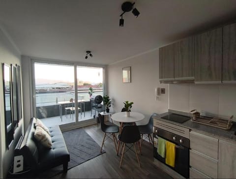Kitchen or kitchenette, Living room, Dining area