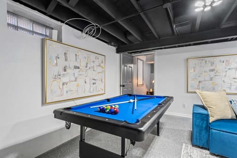 Pool Table and Fireplace by LCP Collection House in Joliet