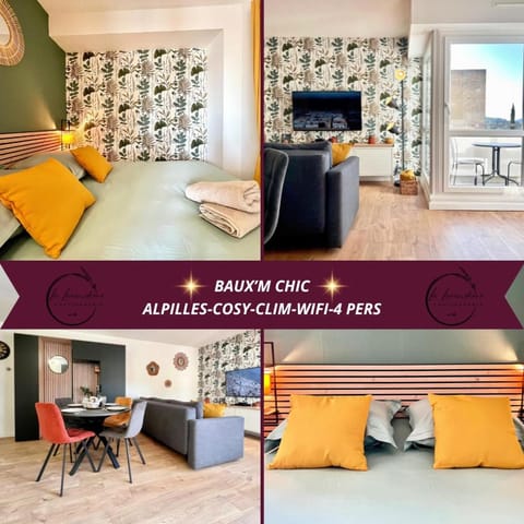 Baux'M Chic - Alpilles, Grand Studio Cosy, Clim, 4 personnes Apartment in Les Baux-de-Provence