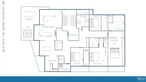 Suite Gelinotte 401 Val d'Isère by HILO Collection - 12 people - Jacuzzi Apartment in Val dIsere