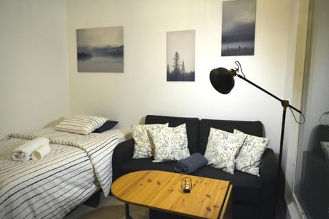 Bed, Living room, Photo of the whole room, Seating area, Bedroom, towels