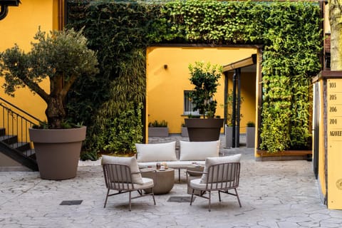 Patio, Balcony/Terrace, Inner courtyard view