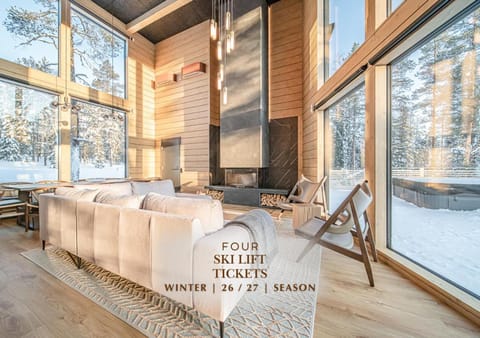 Winter, Hot Tub, Skiing, Skiing, View (from property/room), Living room, Dining area, fireplace, heating, internet