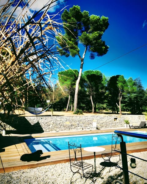 Property building, Living room, Swimming pool