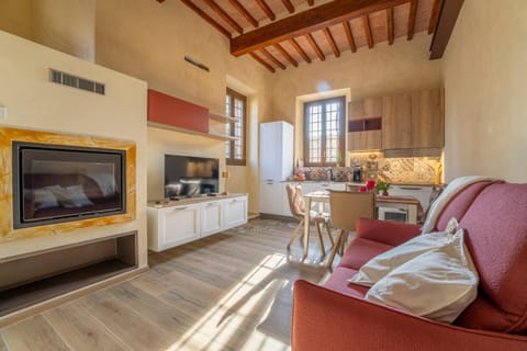 TV and multimedia, Kitchen or kitchenette, Living room, Seating area, stove