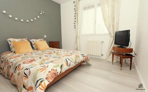 Bed, TV and multimedia, Photo of the whole room, Bedroom