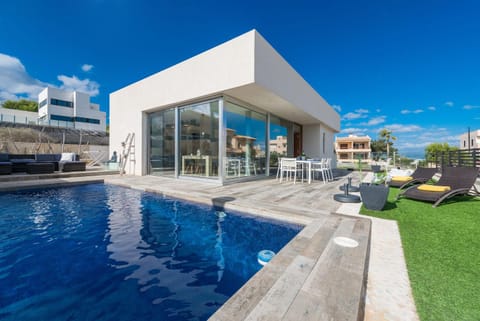 Property building, Living room, Swimming pool