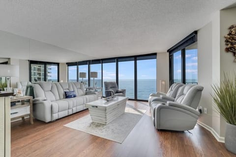 Living room, Seating area, Sea view