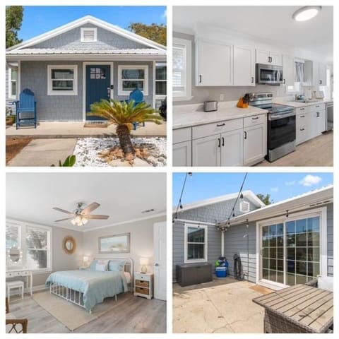 Property building, Patio, Day, Kitchen or kitchenette, Dining area, minibar, oven, stove
