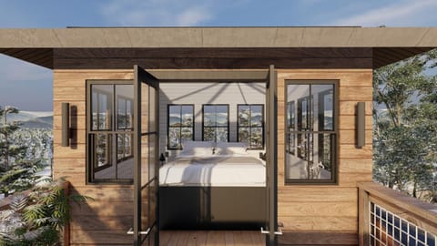 View (from property/room), Balcony/Terrace, Photo of the whole room, Bedroom