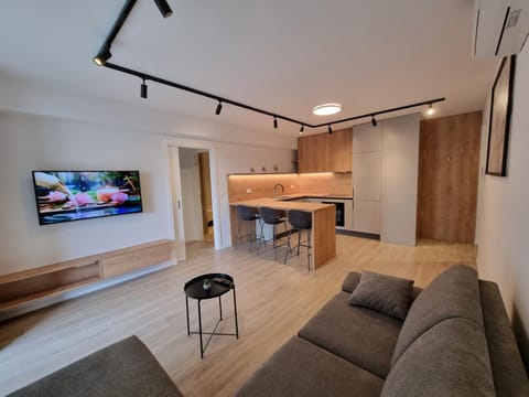 TV and multimedia, Kitchen or kitchenette, Living room, Seating area, Dining area