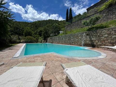 Natural landscape, Mountain view, Pool view, Swimming pool, sunbed
