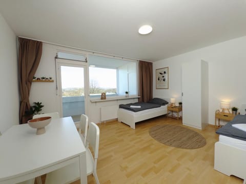 Bed, View (from property/room), Seating area, Bedroom