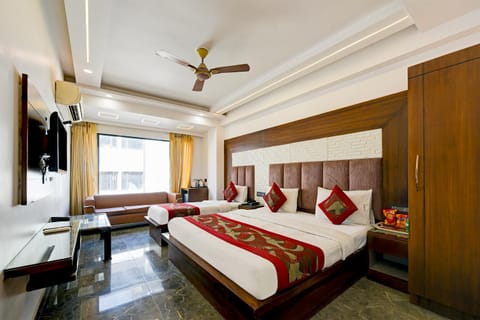 Bed, Bedroom, air conditioner